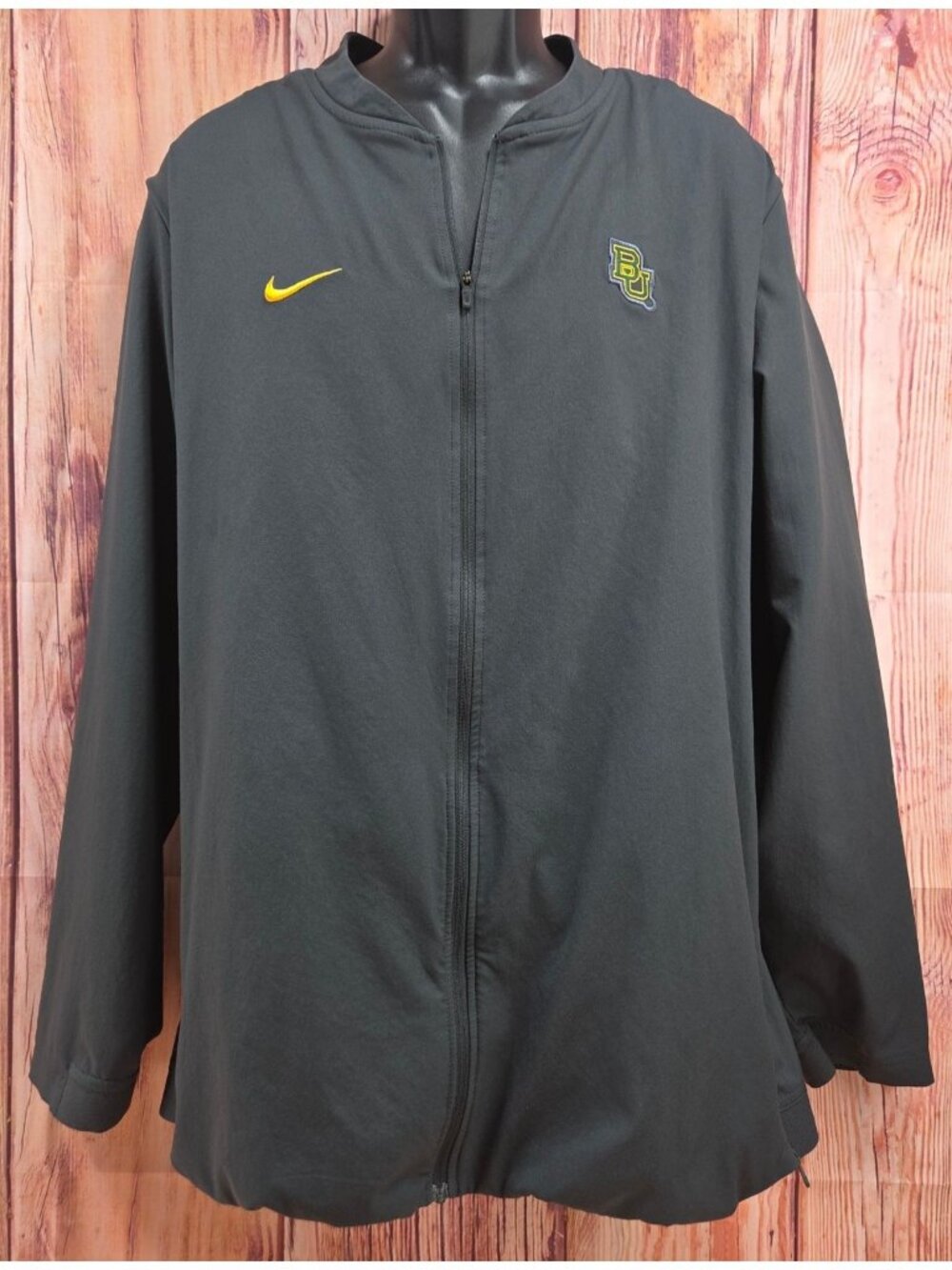 Nike Baylor University Full-Zip Jacket XL Black Lightweight Sportswear